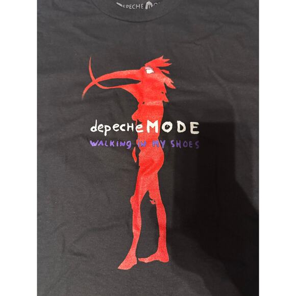 NWOT Hot Topic Depeche Mode Walking In My Shoes Black Tee - Picture 2 of 4